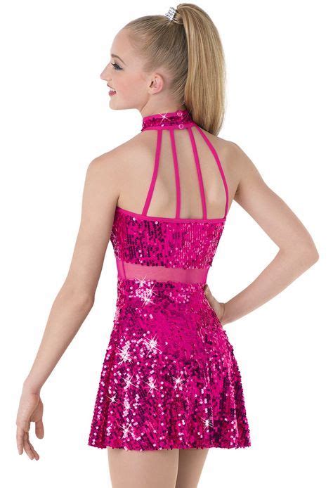 Mesh Inset Sequin Dress Weissman In 2023 Pretty Dance Costumes