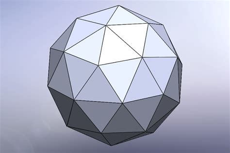 Geodesic Dome 60 Sided Solidworks 3d Cad Model Grabcad