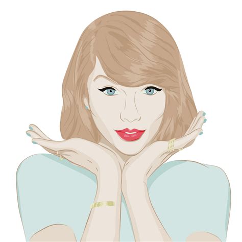 Taylor Swift Vector Portrait By Devilfeel On Deviantart
