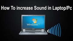 How to increase laptop / Pc sound Volume more than 100% ( Acer laptop, hp laptop, Samsung laptop,)