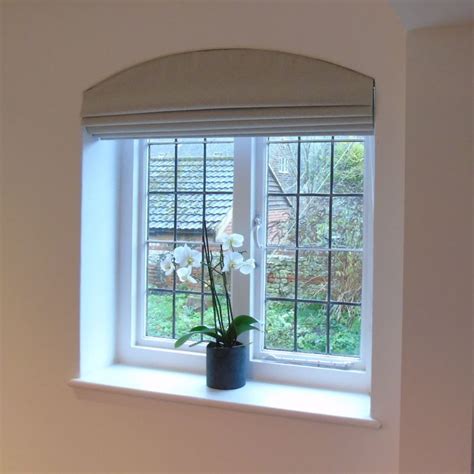 Roman Blind For Arched Window Made By Ecru Soft Furnishings Curtains