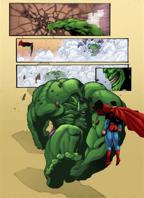 Hulk Vs Superman By •roy Allan Martínez Marvel Comics Superheroes