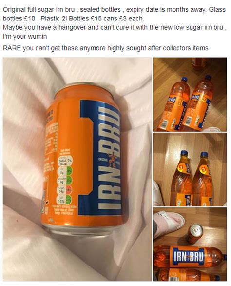 Furious Irn Bru Fans Stunned As Woman Flogs Original Recipe 2l Bottles For Staggering £15 On