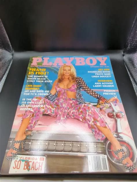 Playboy Magazine September Women Of South Beach Linda Doucett