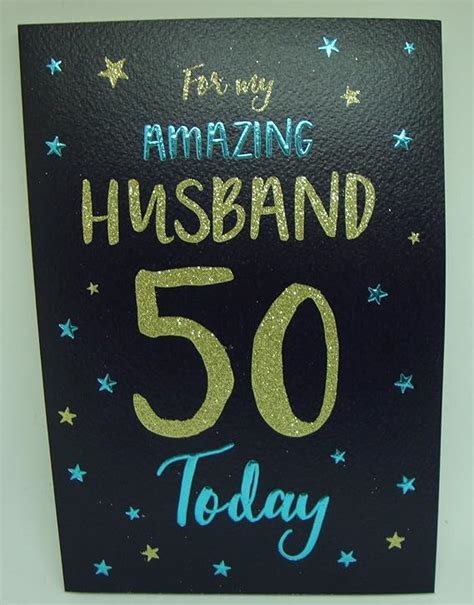 Husband 50th Birthday Birthday Card Uk Kitchen And Home