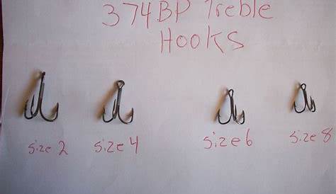 100-Eagle Claw 374BP size 2 treble hooks | Eagle claw, Hook, Treble hook