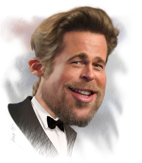 Caricature Artist Celebrity Caricatures Ann Arbor Brad Pitt Funny