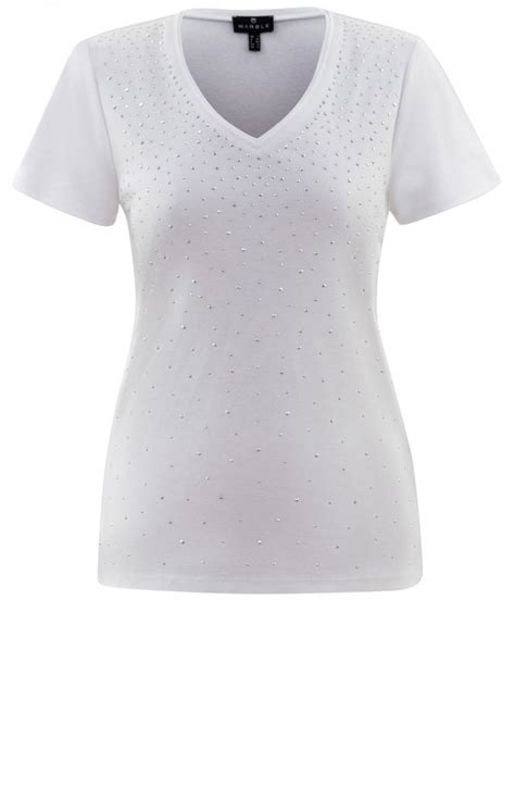 Marble White Diamante Sparkle T Shirt T Shirts And Tops From Shirt Sleeves Uk