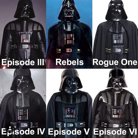 Darth Vaders Costume Through The Ages Awesome Post Star Wars