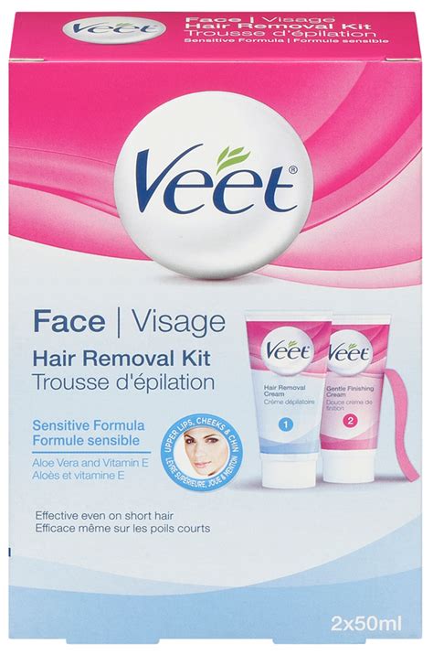 Veet Face Hair Removal Kit Sensitive Formula Hair Removal Cream