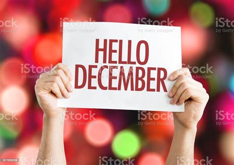Hello December Stock Photo - Download Image Now - iStock