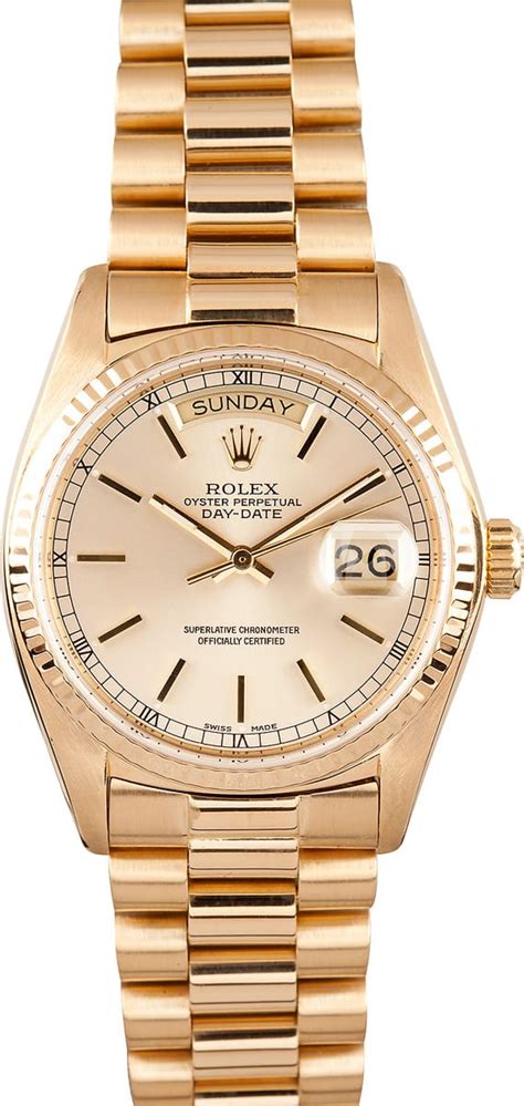 Sought to be killed for his evil deeds and to take the hoard by alex and his company of adventurers. Mens Rolex President 18k Yellow Gold 18038 - Bob's Watches