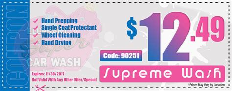 Encinitas car wash issues coupon codes a little less frequently than other websites. Specials - Elephant Car Wash