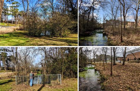 Before And After Spring Cleaning For Darter Habitat Freshwater Land Trust