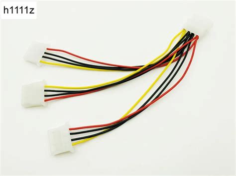 High Quality 4pin Ide Power Cables 4pin Molex Male To 3 Port Molex Ide