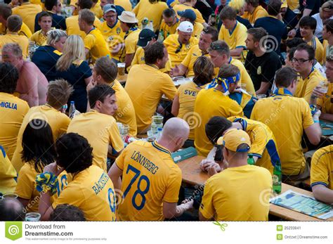 Swedish Football Fans On Euro 2012 Editorial Photo Image Of Kiev Report 25233841
