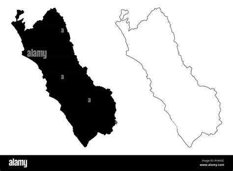 Department Of Lima Republic Of Peru Regions Of Peru Map Vector