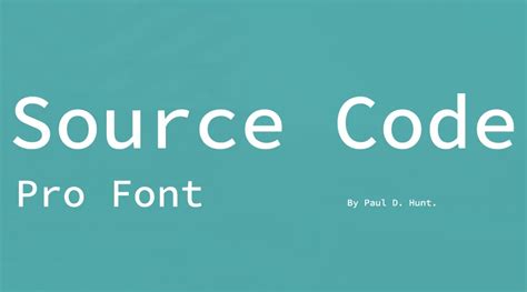 Source Code Pro Font Free Download