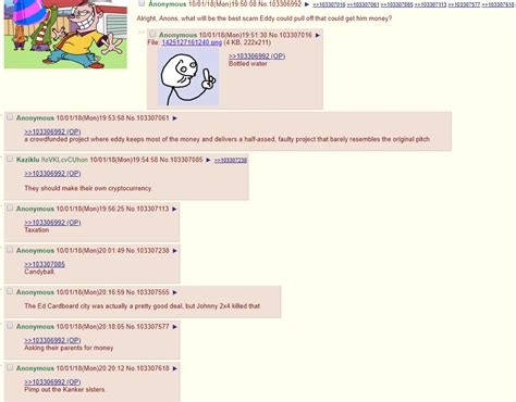 Anon Asks For Suggestions On How Eddy Could Get Money 4chan Know