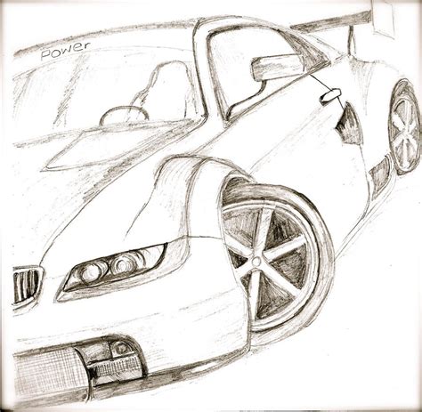 How to draw step by step. Sports Car Drawing by MelissaGoddard on DeviantArt