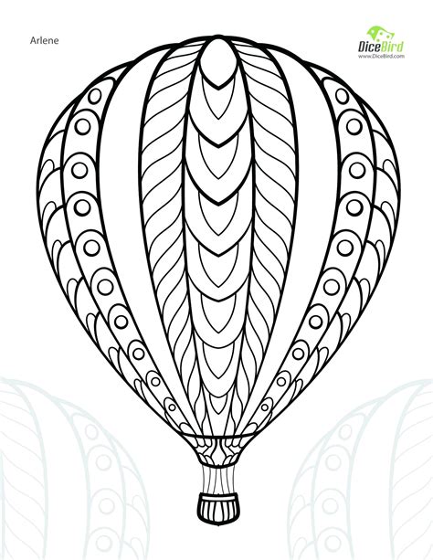 Air balloon printable coloring pages hot page pdf sheets preschool. Hot Air Balloon Drawing Template at GetDrawings | Free ...