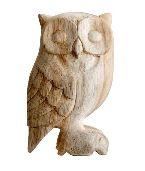 Hand Carved Wooden Owl By St Aidans Homeware Store Wooden Owl Wood