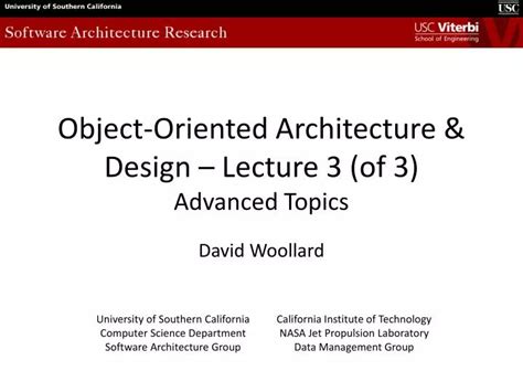 Ppt Object Oriented Architecture And Design Lecture 3 Of 3 Advanced