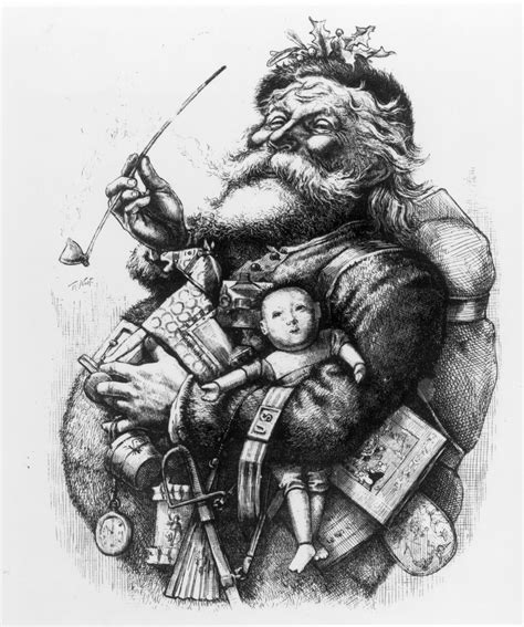 Image Result For Thomas Nast Santa Claus Vintage Christmas Cards