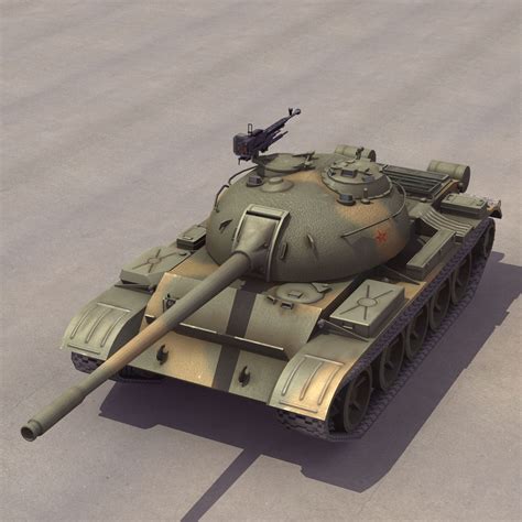Type59 Main Battle Tank 3d Model 100 Unknown 3ds Dae Fbx Flt