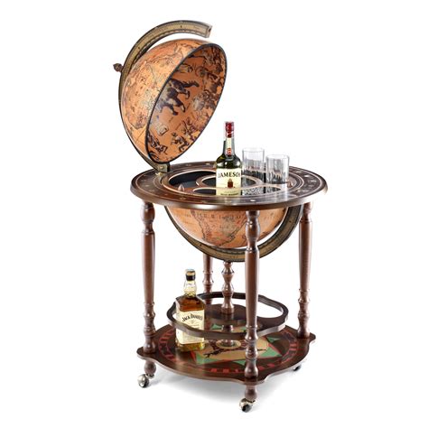 Darwin Italian Globe Bar Antique World Globe Drinks Cabinet