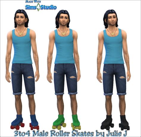 3to4 Roller Skates For Males Sims 4 Male Shoes