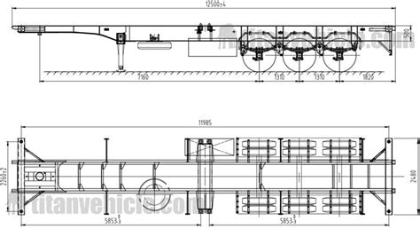 40 Foot Container Chassis Trailer For Sale In Mauritius