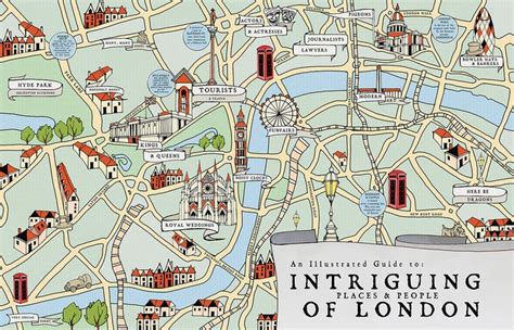 Illustrated Map Of London Painting By Maria Rabinky Riset