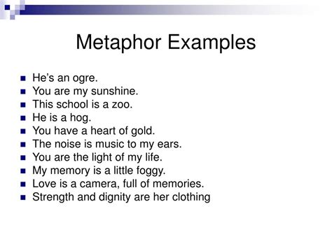 Metaphors Examples For Life