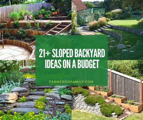 The lower areas around the slope might have drainage issues. 21+ Best Sloped Backyard Ideas & Designs On A Budget For 2019