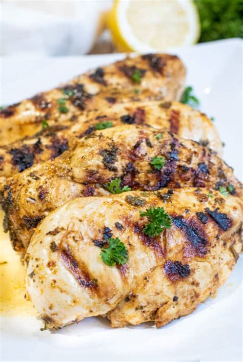 mediterranean grilled chicken breasts served from scratch