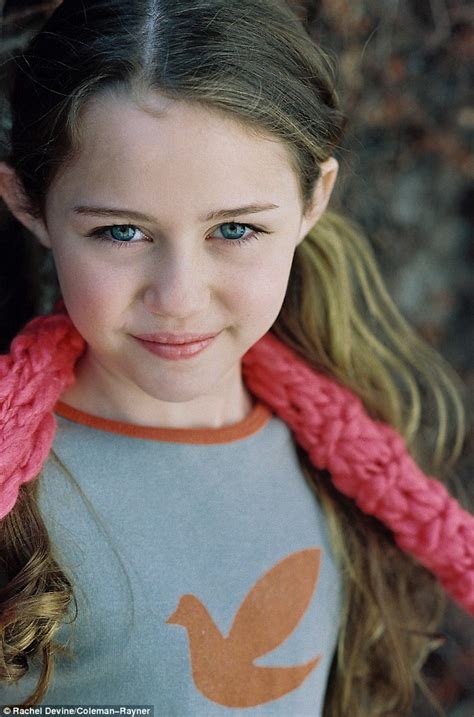 Miley Cyrus Modelling Shoot When She Was Year Old Girl Named Destiny
