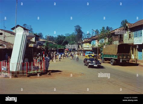 Market Road At Panchgani Maharashtra India Stock Photo 43166878