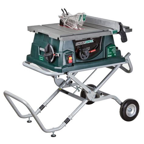 Masterforce® 10 Jobsite Table Saw With Gravity Assist Stand At Menards®