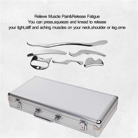 Iastm Therapy Tool Set Of 6pcs Guasha Massage Tool Medical Grade Stainless Steel Scraping Tool
