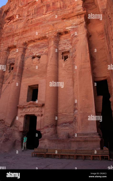Um Tomb Petra Jordan Middle East Stock Photo Alamy