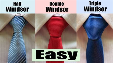 It produces a slightly smaller knot than the full windsor, but it's definitely admired for its convenience. How to tie a Windsor Knot - Half Windsor,Double Windsor and Triple Windsor - YouTube | Fotografie