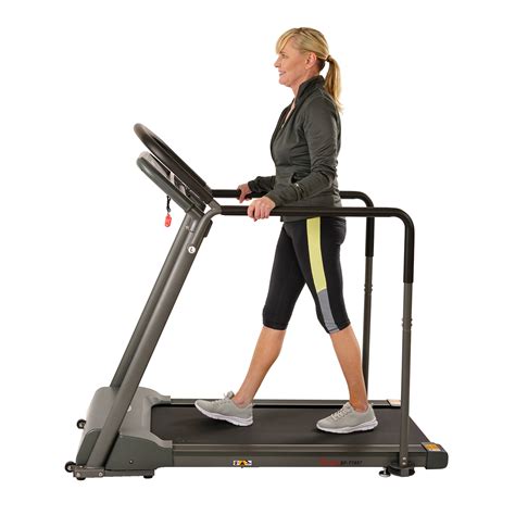 Sunny Health And Fitness Recovery Walking Treadmill With Low Profile Deck