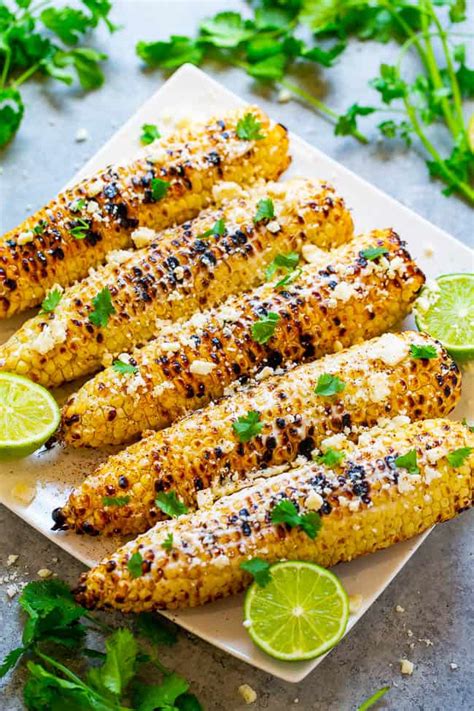 This mexican street corn recipe is a delicious, easy to make side dish that is perfect to make in the warmer months of the year. Grilled Mexican Corn (Elote) - Averie Cooks