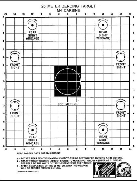 Pin On Rifles M16 A2 A4 Zeroing Target Black 32100 Gunfun Shooting