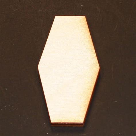 Unfinished Wood Hexagon Elongated 1 Inch By 34 Inches And