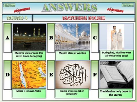 Islam Quiz Teaching Resources