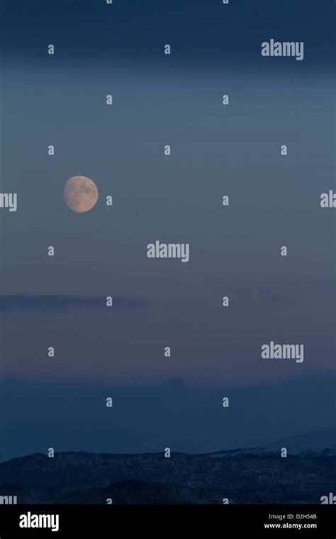 Almost Full Moon Stock Photo Alamy