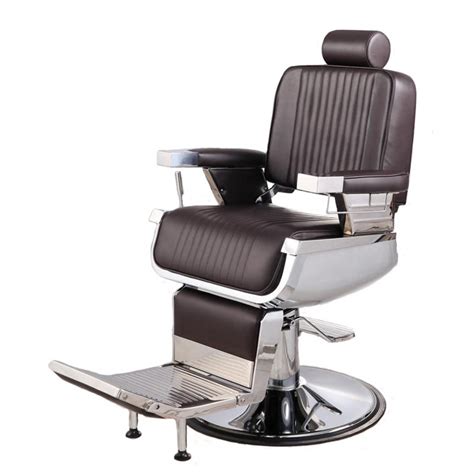 Constantine Barber Chair In Soft Chocolate Brown Barber Chairs