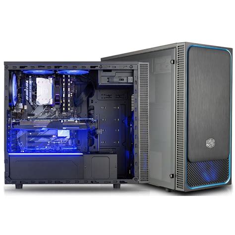 You can decide your personal preference and match the overall color theme of your build. Boitier Gamer Cooler Master MasterBox E500L Bleu avec fenêtre